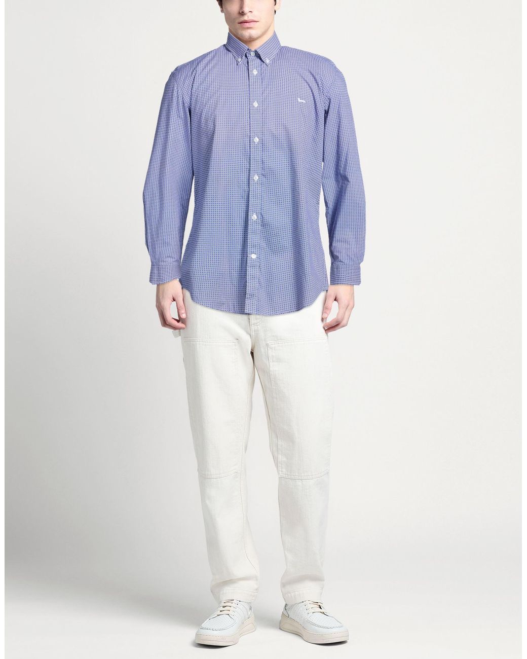 Harmont & Blaine Blue Shirt Cotton for men