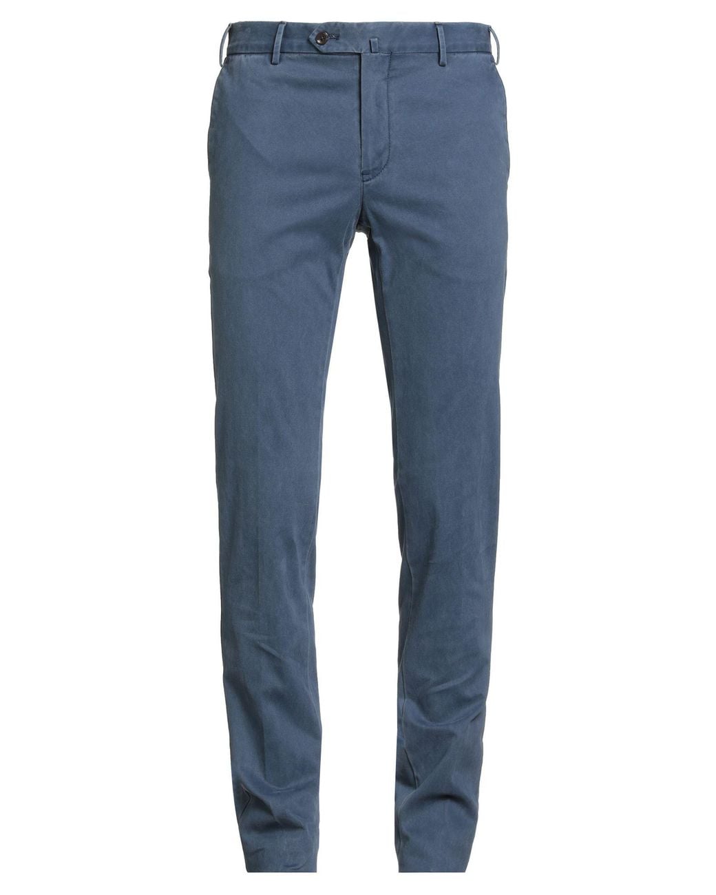PT Torino Blue Slate Pants Cotton, Elastane for men