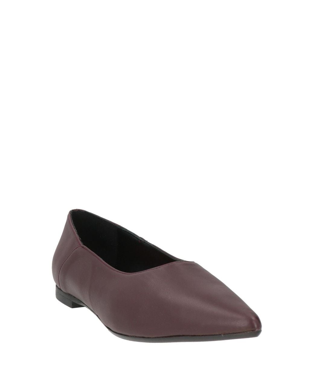 Castaner Brown Burgundy Ballet Flats Leather
