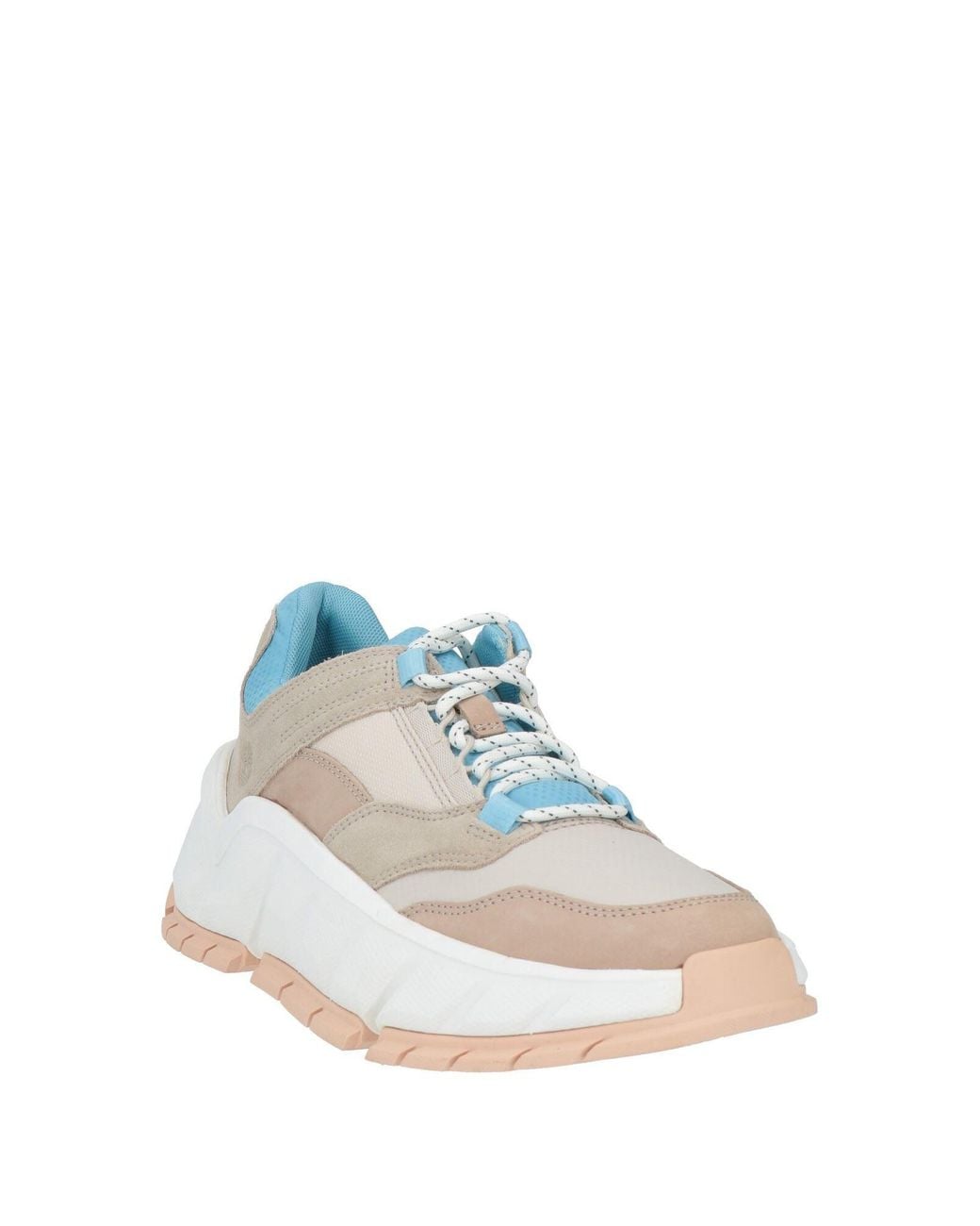 Timberland White Sneakers Leather, Textile Fibers