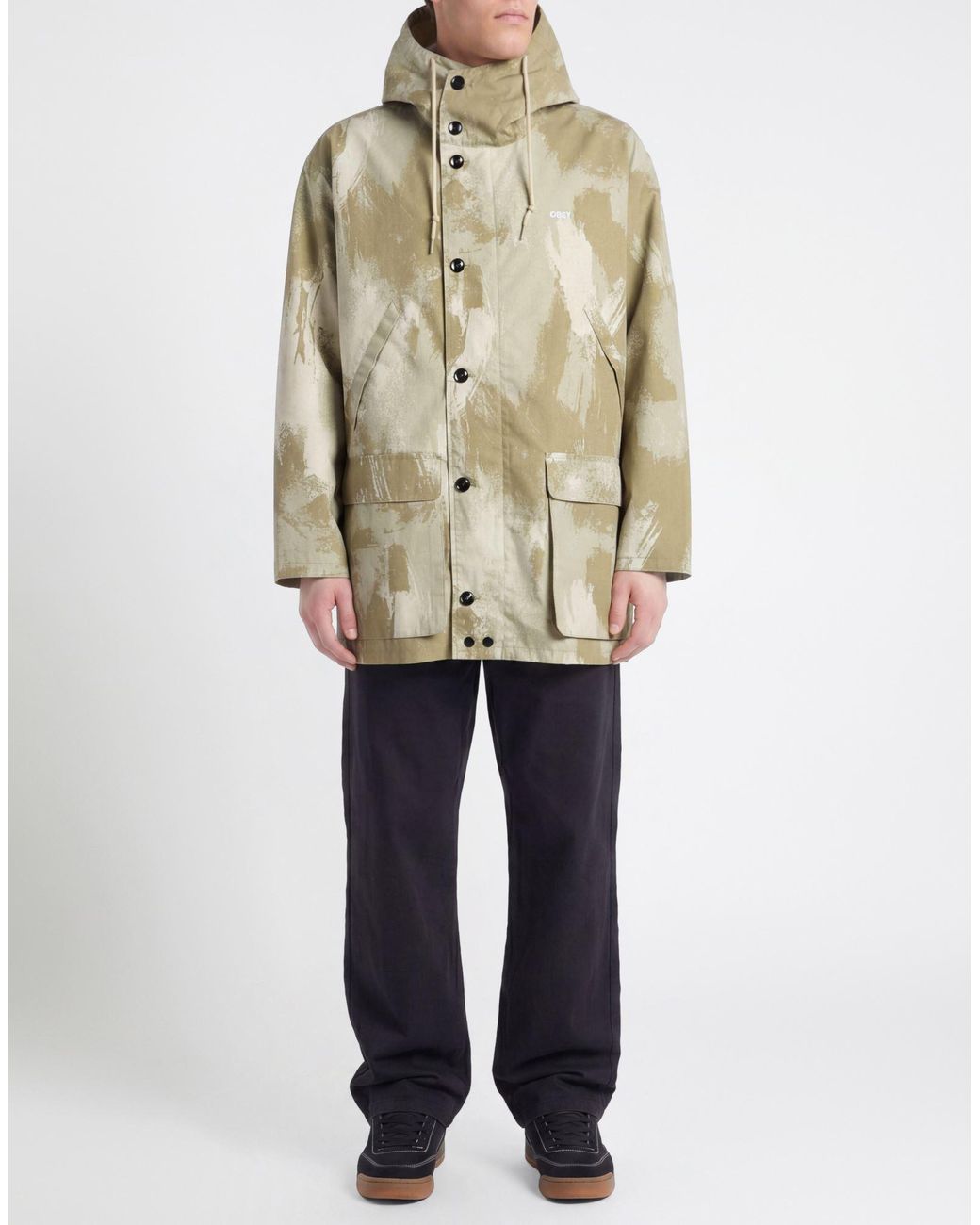Obey Metallic Overcoat & Trench Coat for men