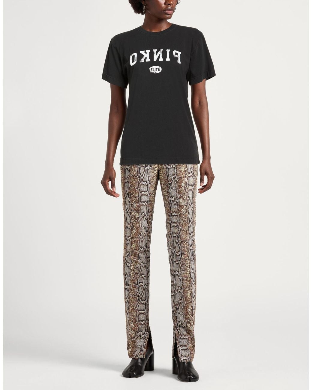 Pinko Black T-Shirt Cotton