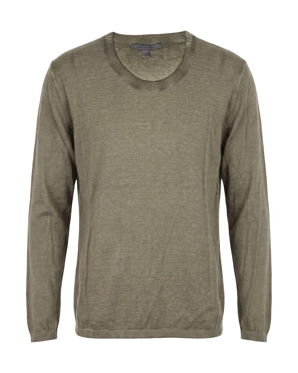 John Varvatos Green Khaki Sweater Cotton for men