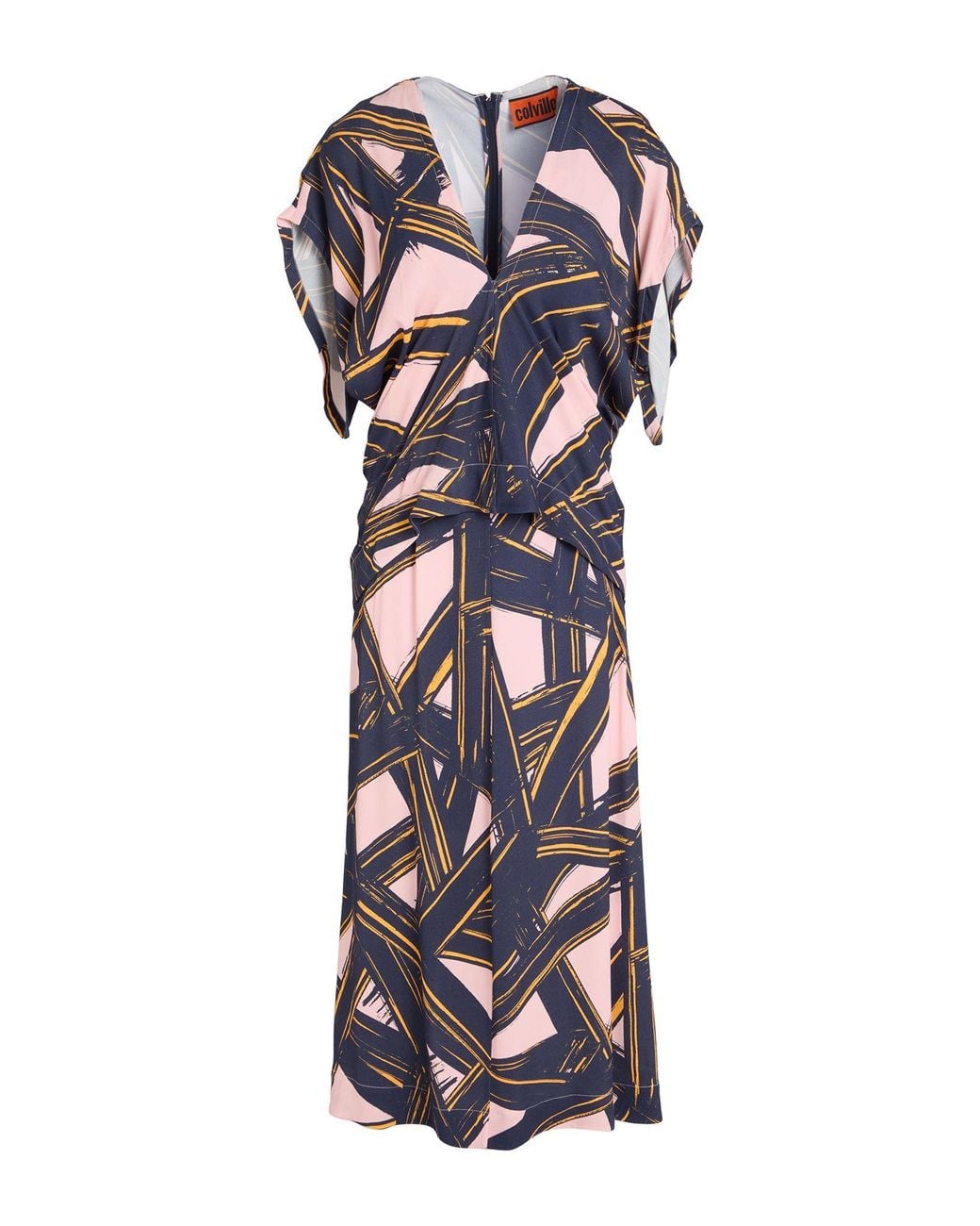 Colville White Midi Dress Viscose