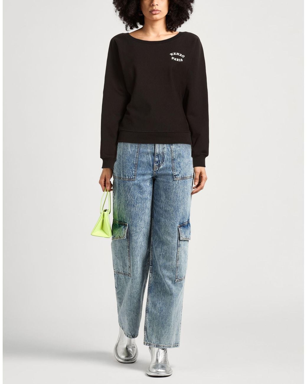 KENZO Black Sweatshirt Cotton