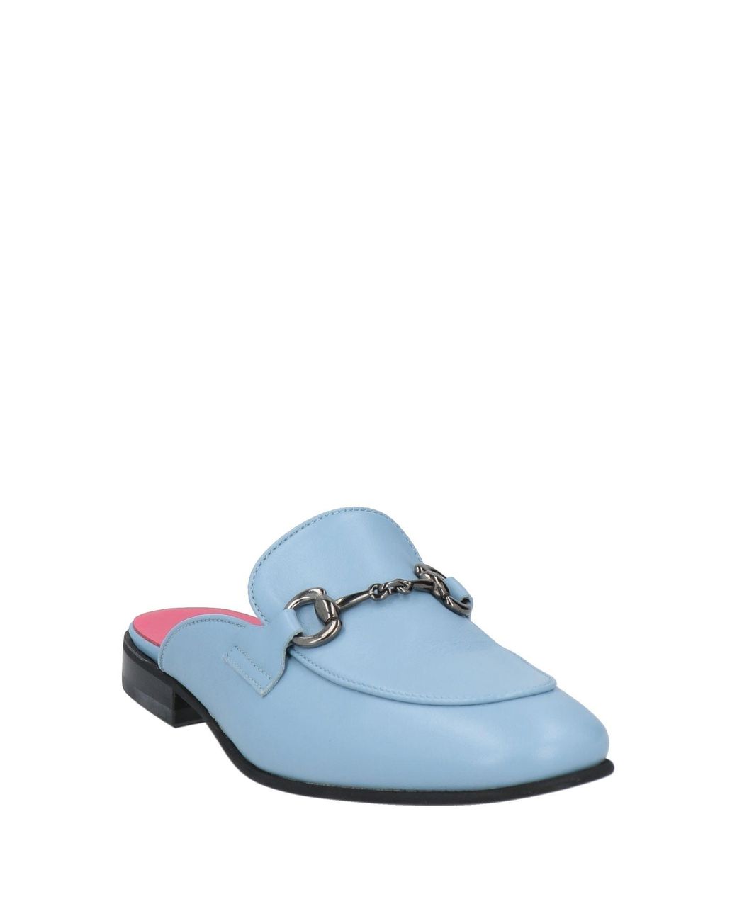 Seboy's White Sky Mules & Clogs Leather