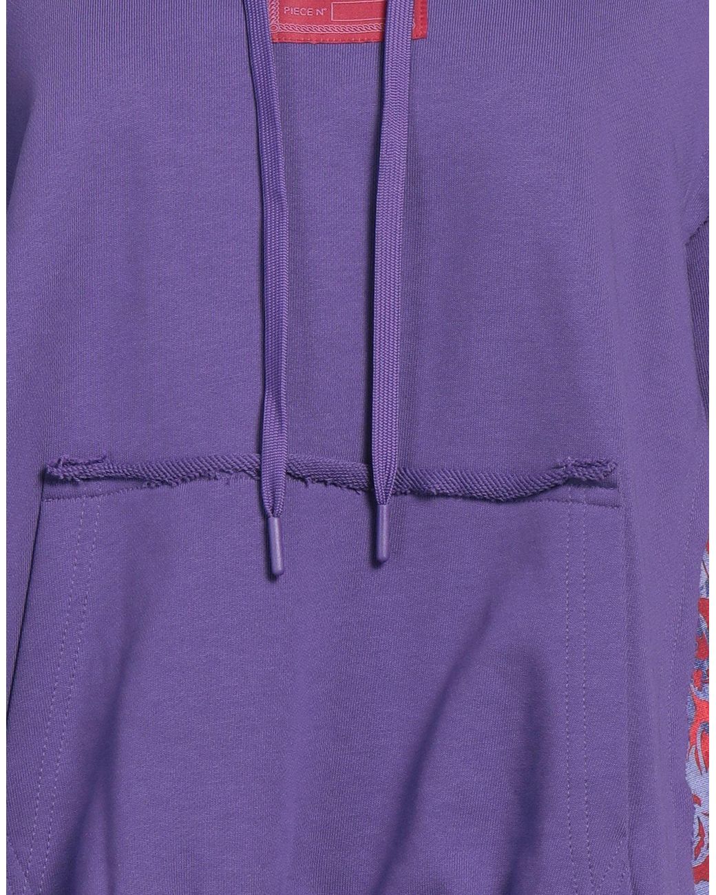 Versace Jeans Couture Purple Sweatshirt Polyester