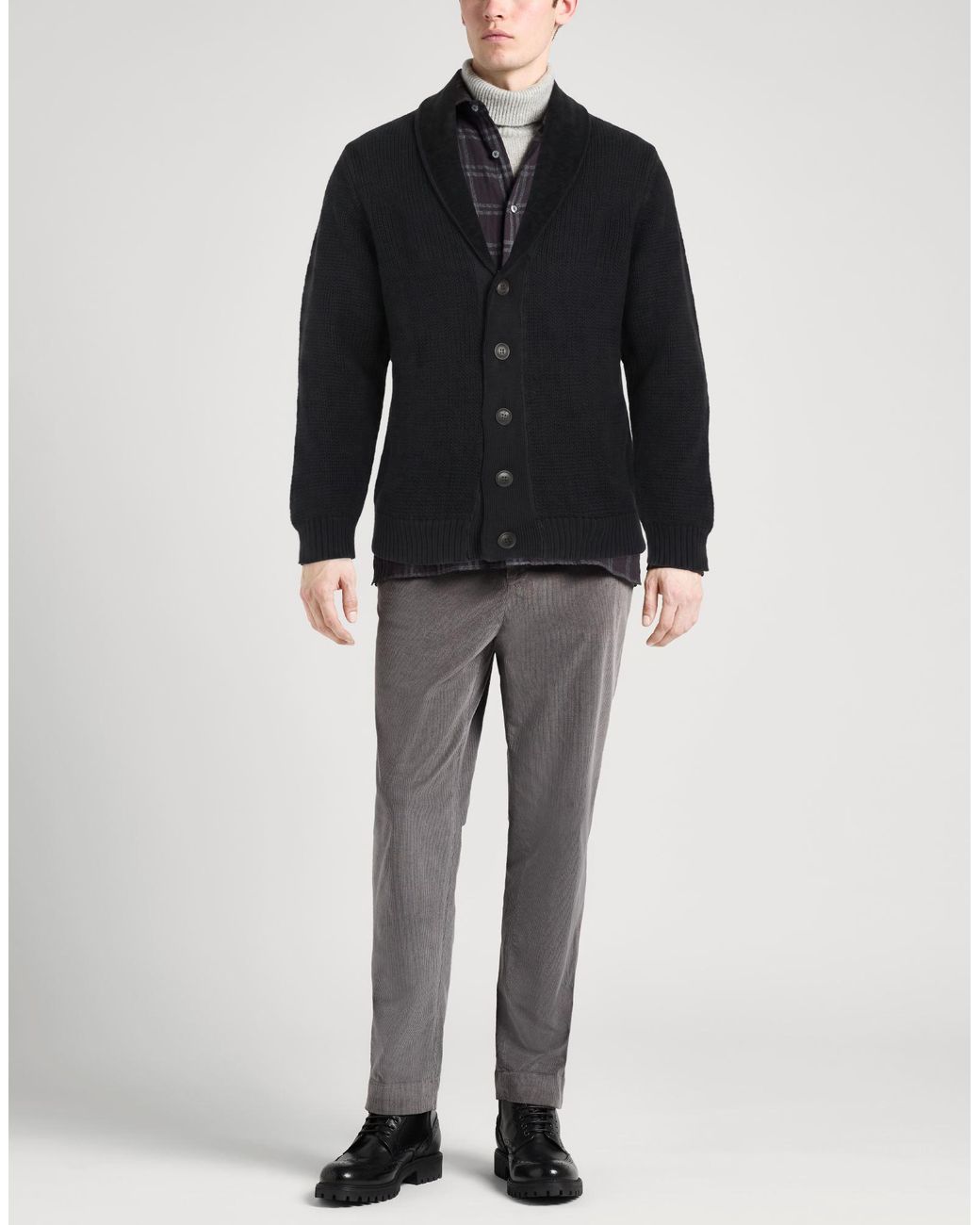 Crossley Blue Cardigan Cotton for men