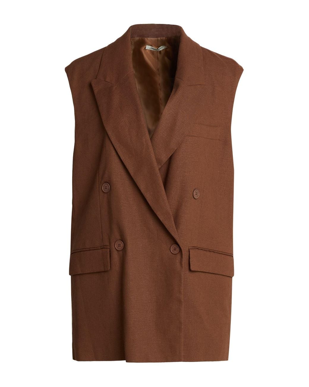 hinnominate Brown Tailored Vests