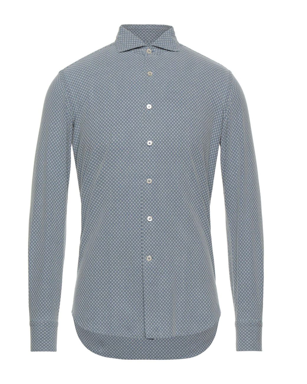 Alessandro Gherardi Blue Slate Shirt Cotton for men