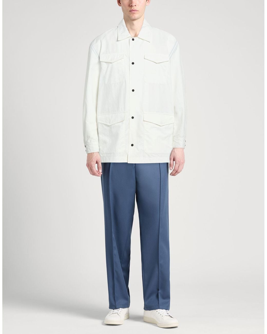 Herno White Jacket Polyester for men
