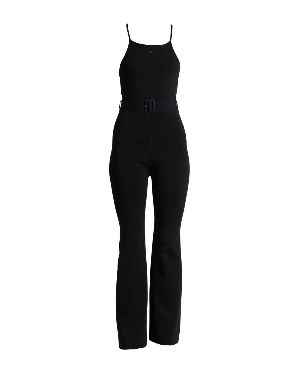 Courreges Black Jumpsuit Viscose, Polyester