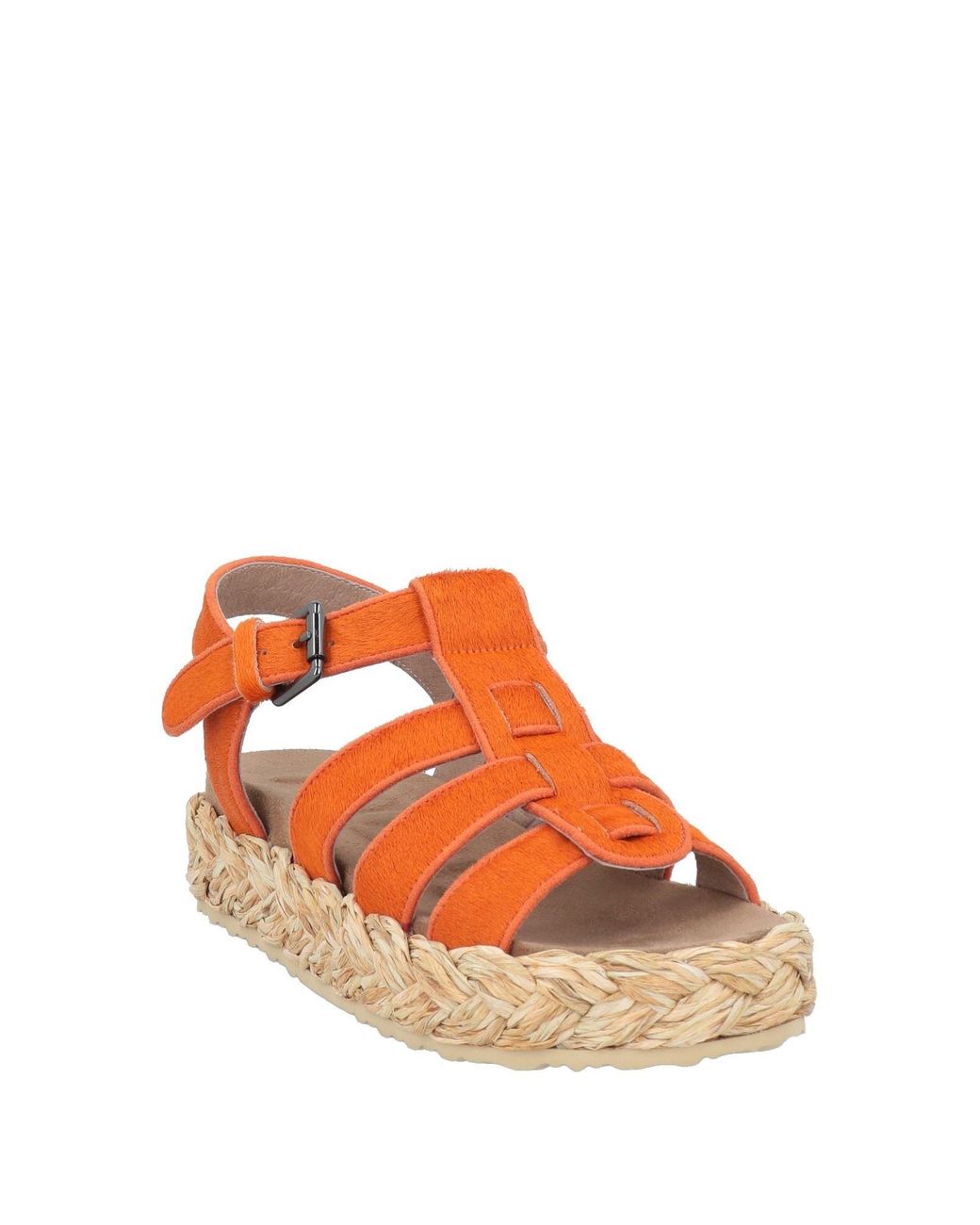 Mou Orange Espadrilles Cow Leather