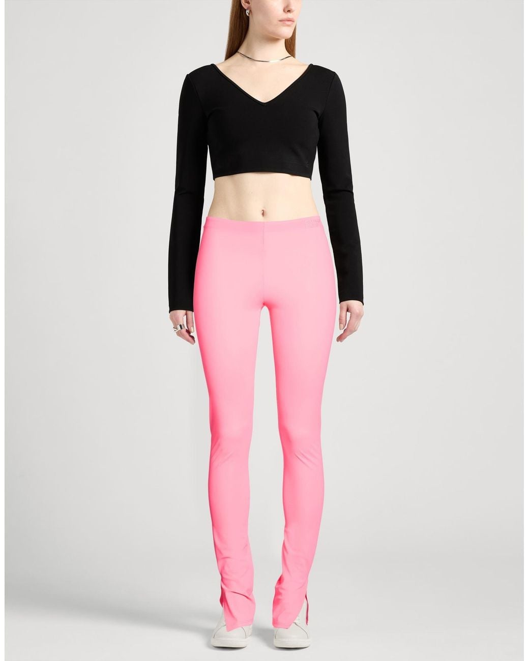Patrizia Pepe Pink Fuchsia Pants Polyester, Elastane