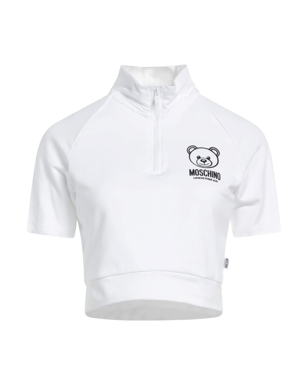 Moschino White T-Shirt Cotton, Elastane