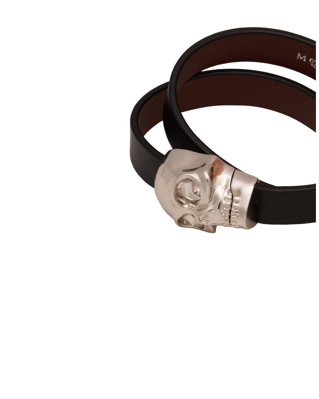 McQueen Brown Bracelet Leather for men