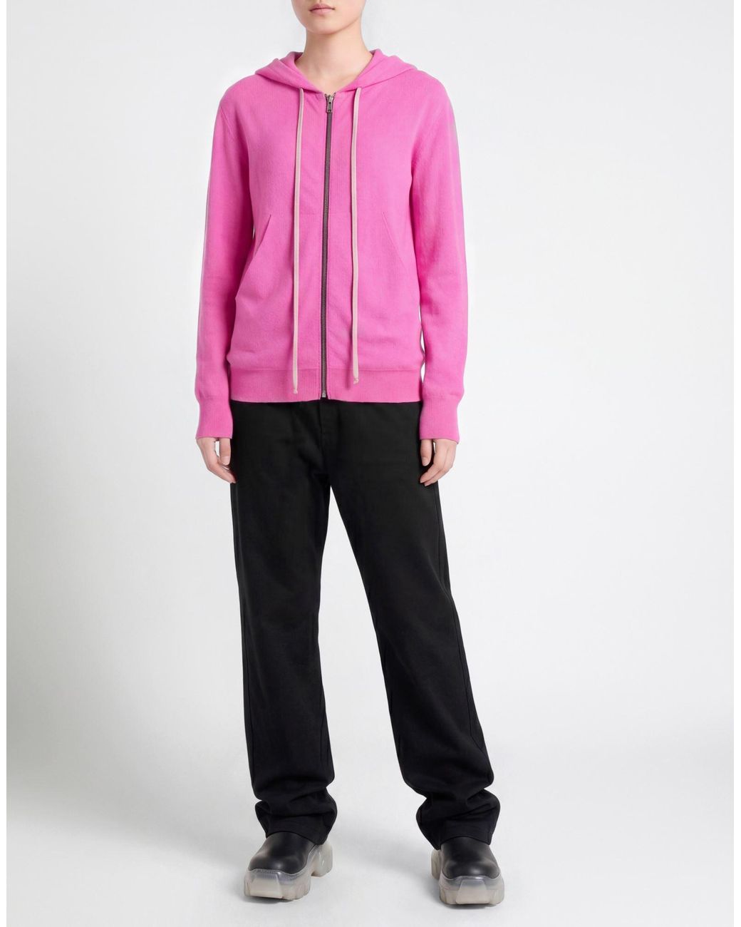 Rick Owens Pink Fuchsia Cardigan Cashmere