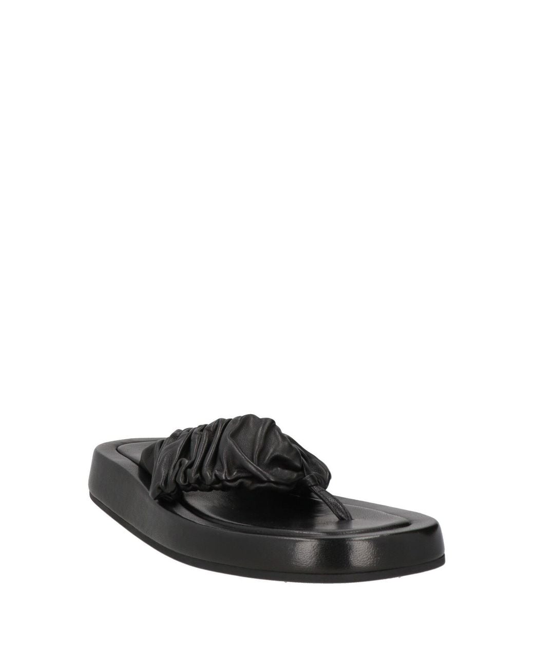 Officine Creative Black Thong Sandal