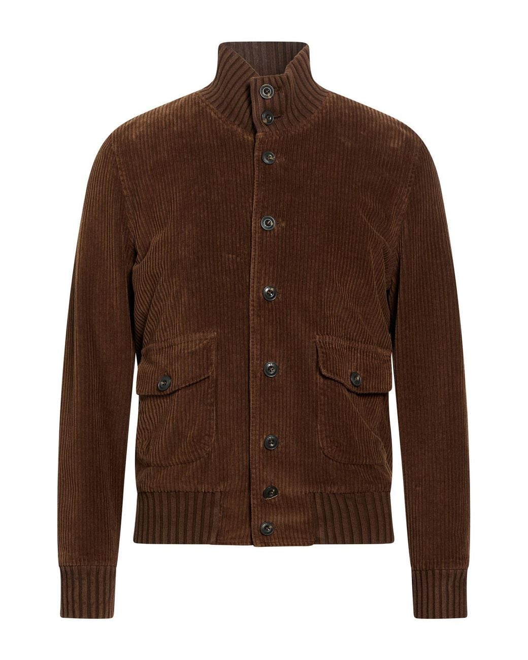 L.b.m. 1911 Brown Jacket Cotton, Elastane for men