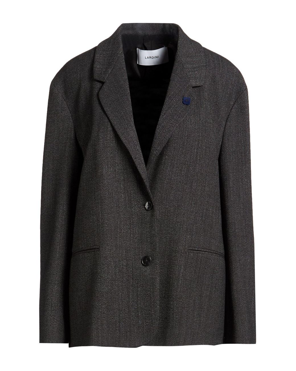 Lardini Black Blazer Polyester, Wool, Elastane