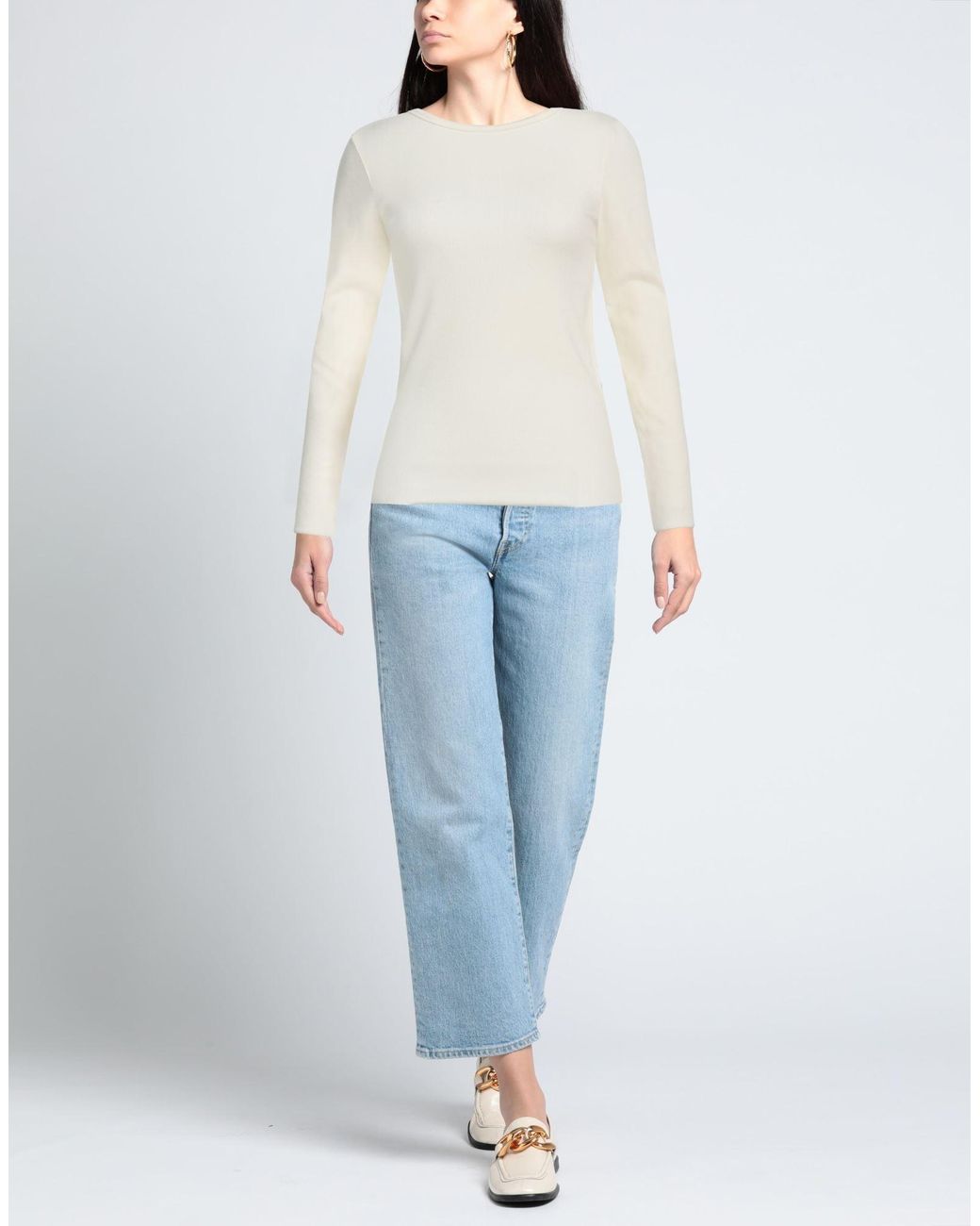 ÉTERNE White Ivory T-Shirt Cotton, Modal, Elastane
