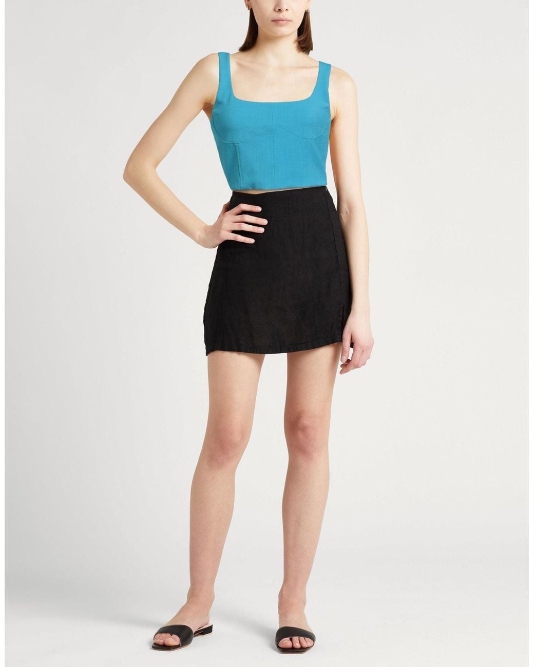 Jucca Blue Top Viscose, Polyester, Elastane