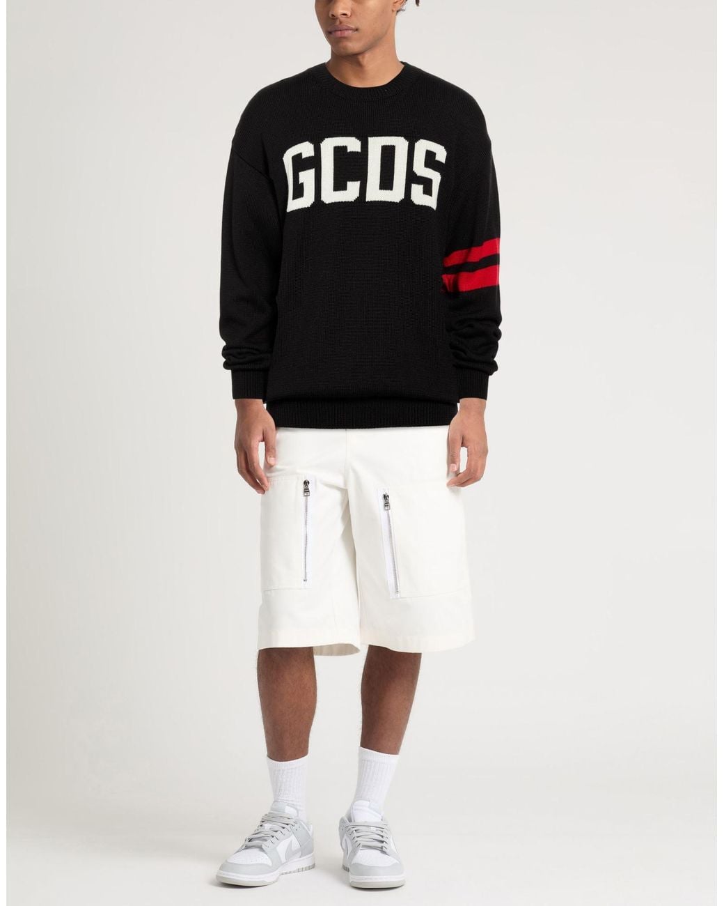 Gcds Black Sweater Wool, Acrylic for men