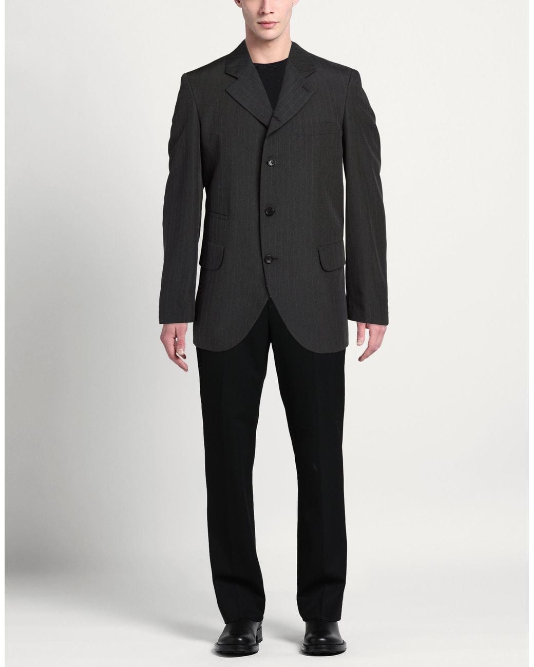 Comme des Garçons Black Charcoal Blazer Polyester for men