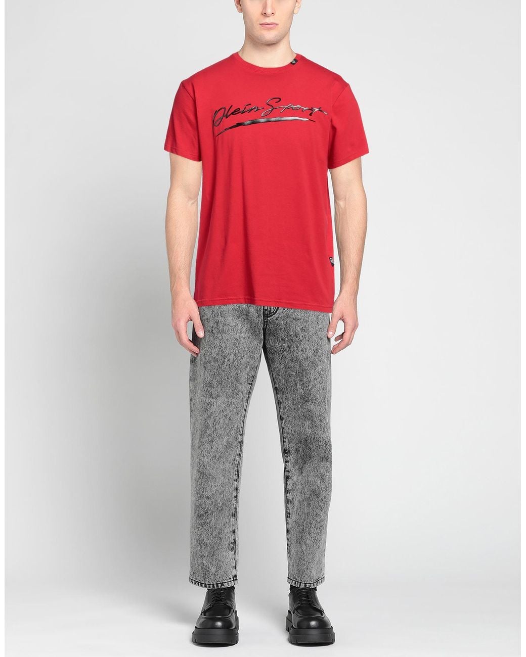 Philipp Plein Red T-shirt for men