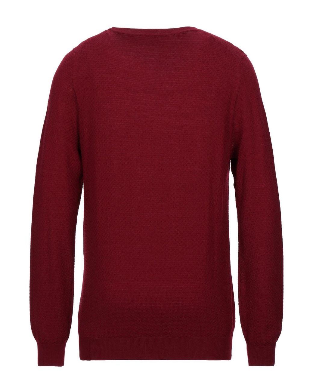 Jeordie's Red Sweater Virgin Wool for men