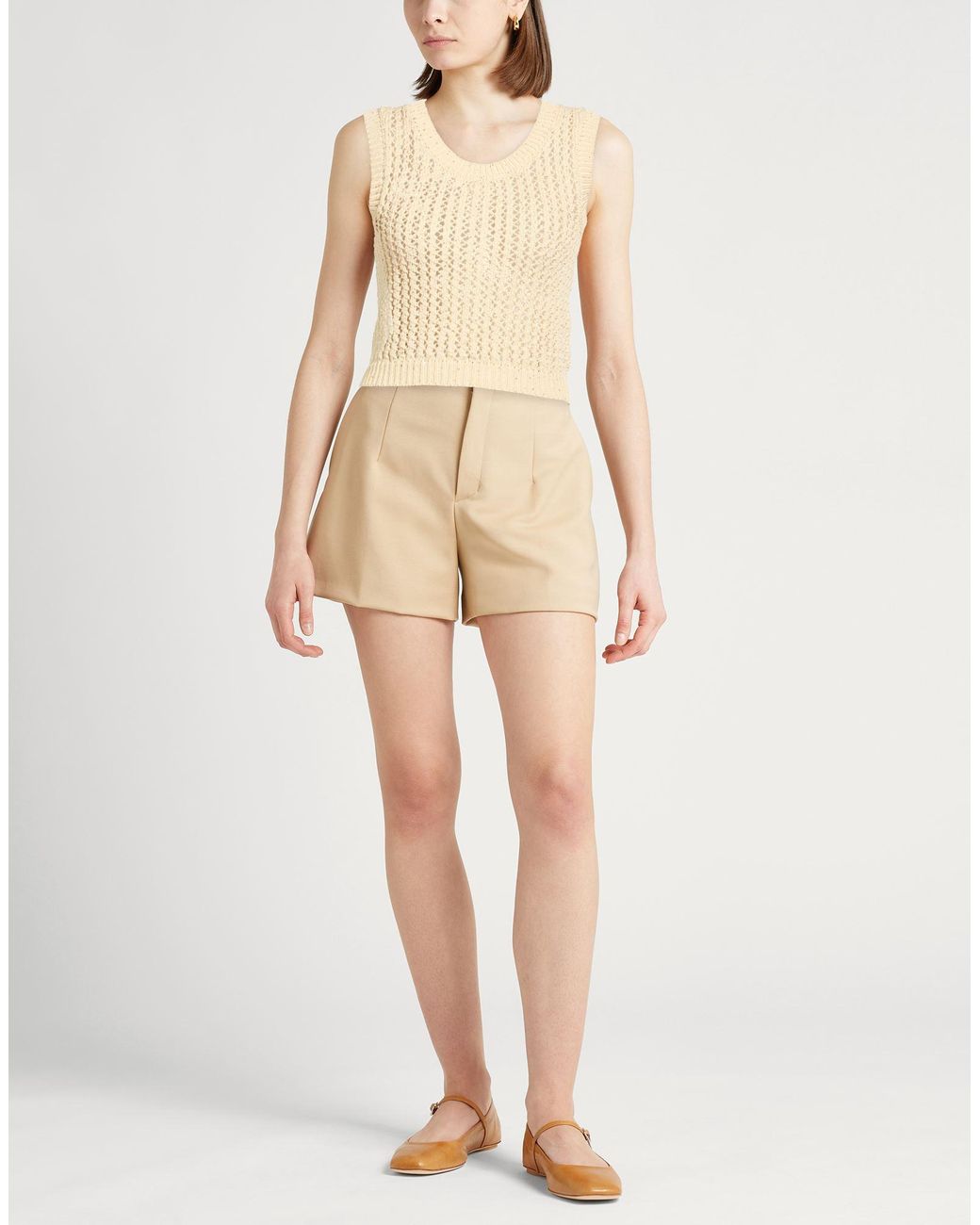 Peserico Natural Cream Top Cotton, Polyester