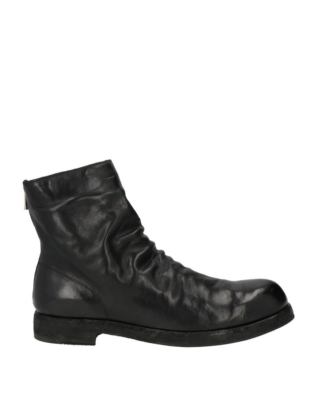 Officine Creative Black Ankle Boots Leather