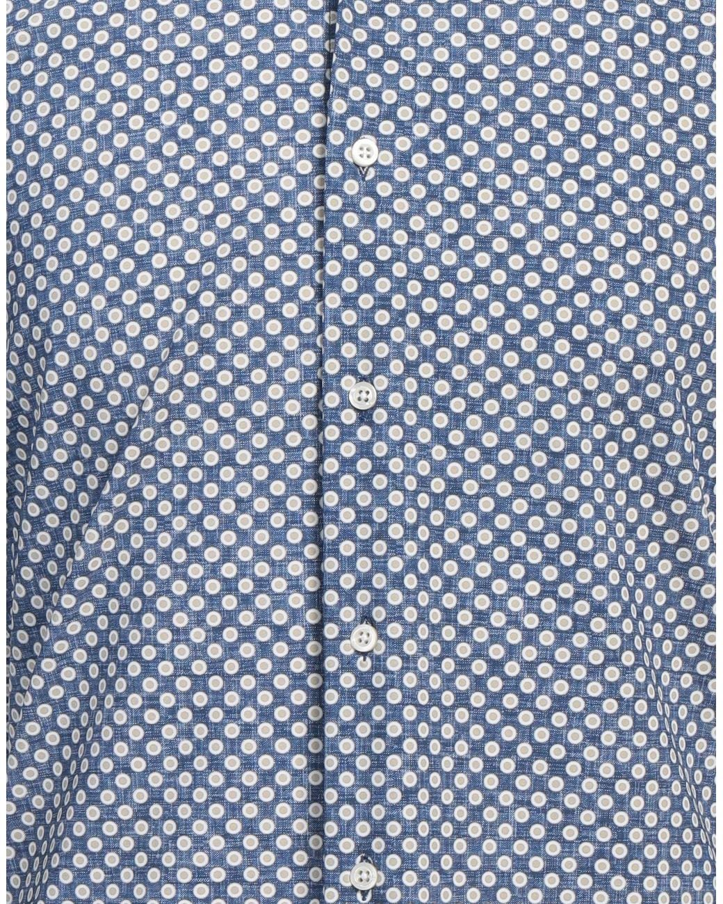 Ghirardelli Blue Shirt Polyamide, Elastane for men