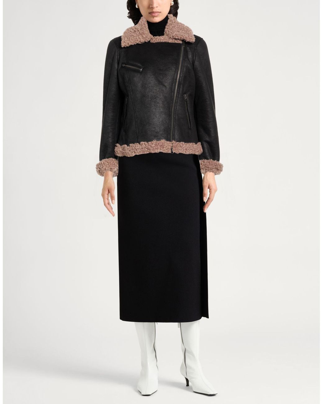 Bomboogie Black Shearling & Teddy