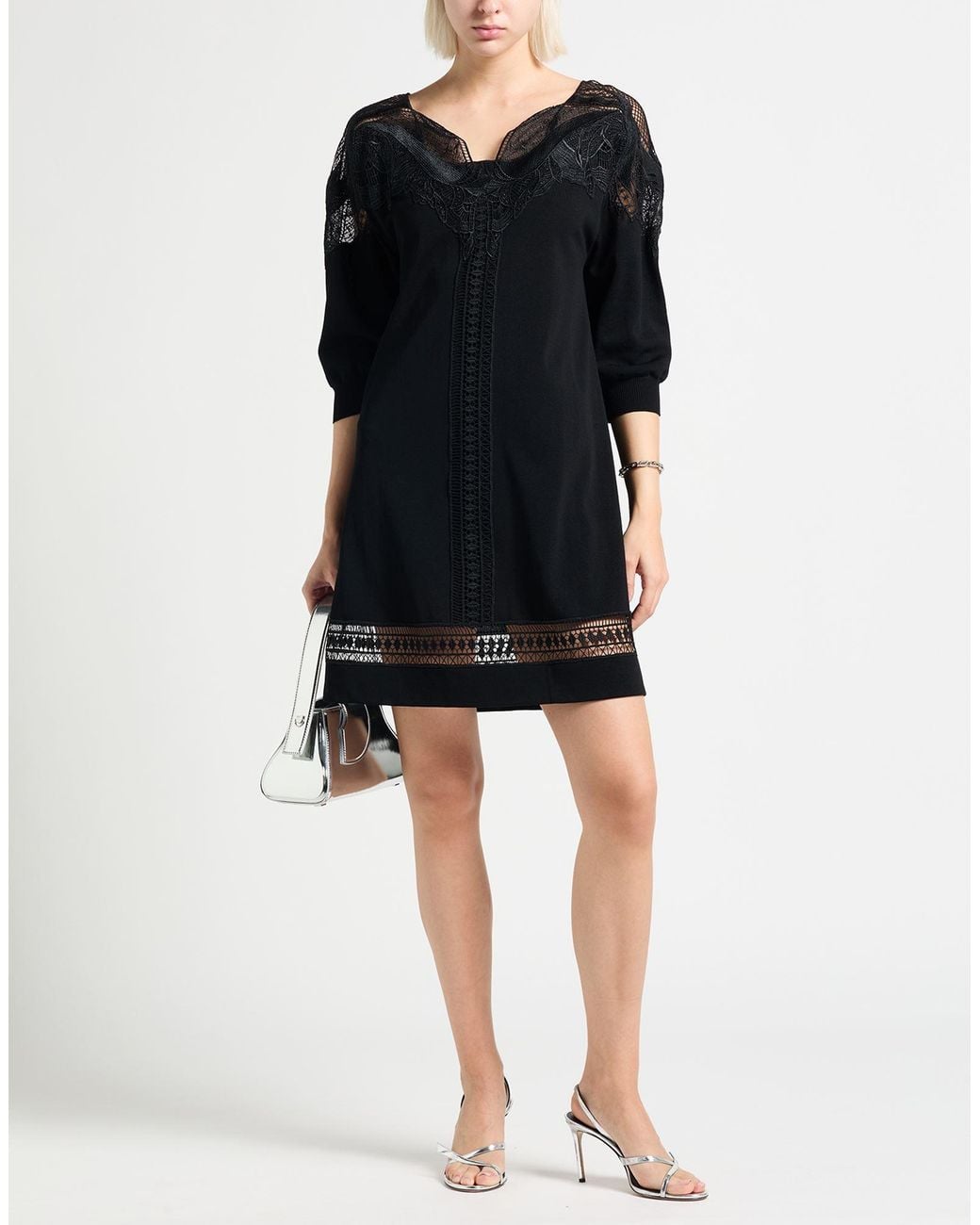 Alberta Ferretti Black Mini Dresses