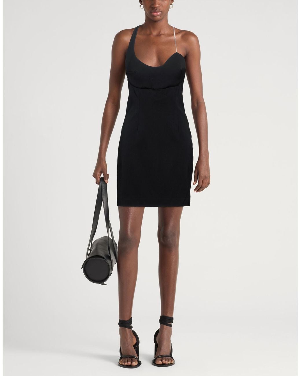 Coperni Black Mini Dress Viscose, Elastane