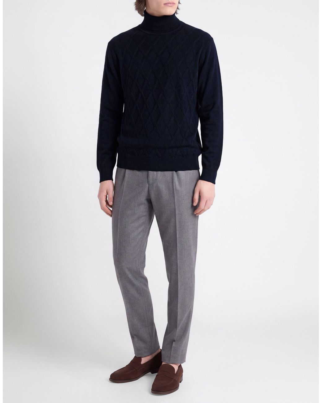 Diktat Blue Turtleneck for men
