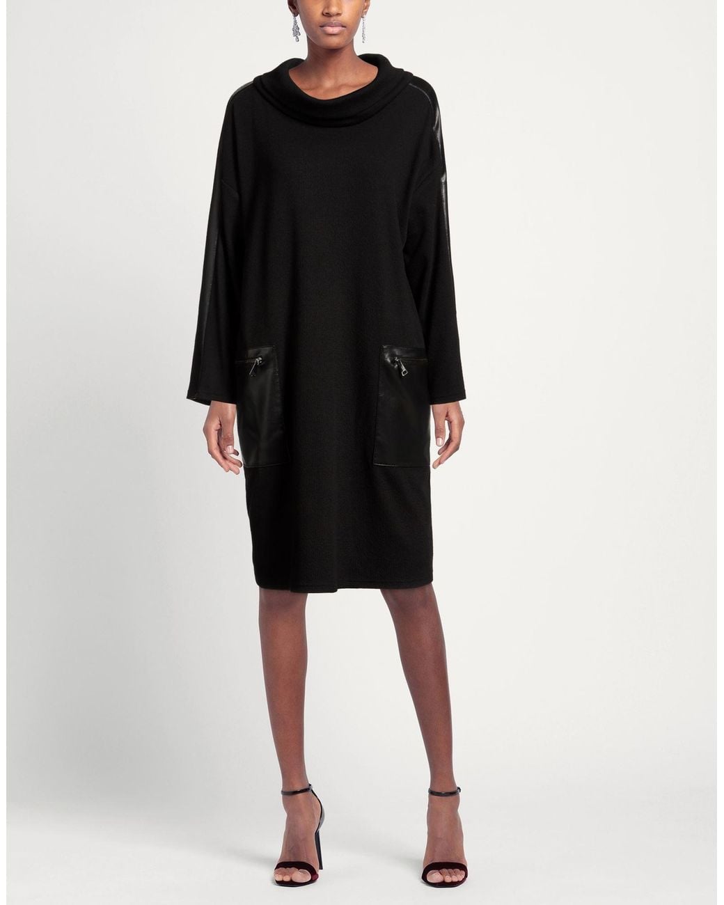 Joseph Ribkoff Black Mini Dress Polyester, Viscose, Elastane