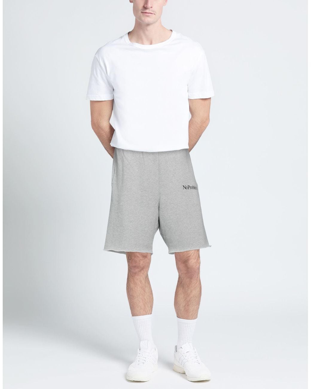 Aries Gray Shorts & Bermuda Shorts for men