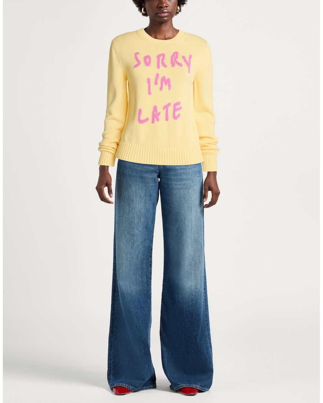 MAX&Co. Yellow Sweater Cotton