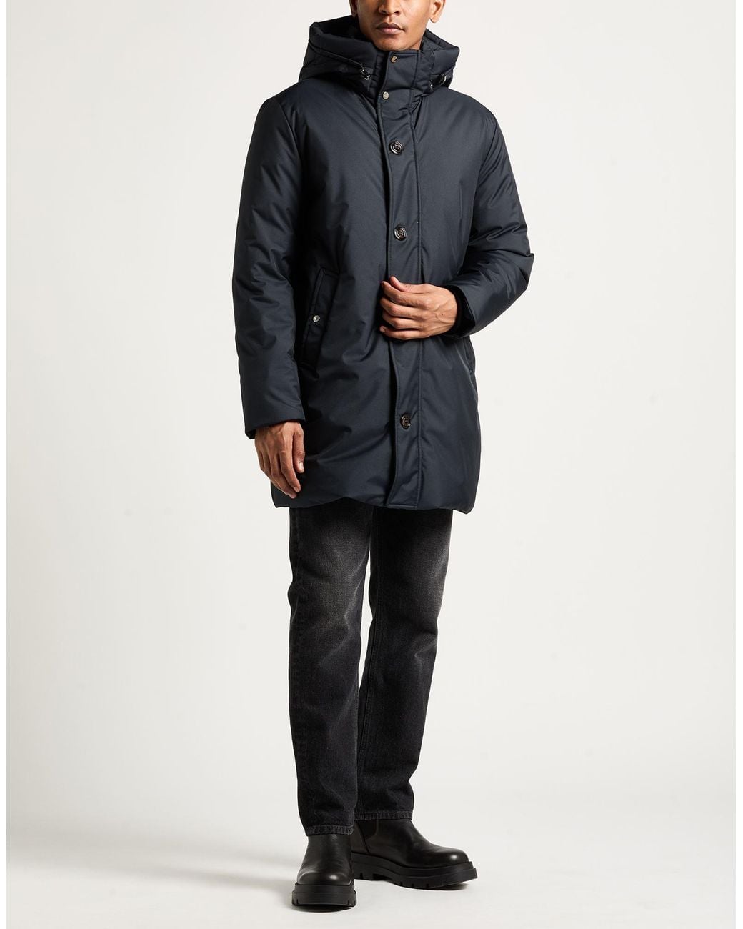 Moorer Black Coat for men