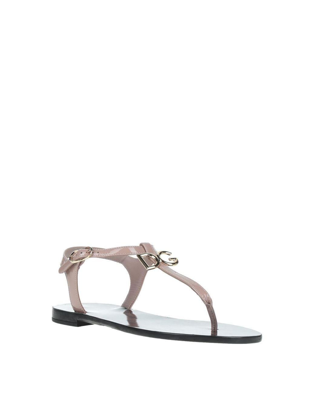 Dolce & Gabbana White Toe Post Sandals