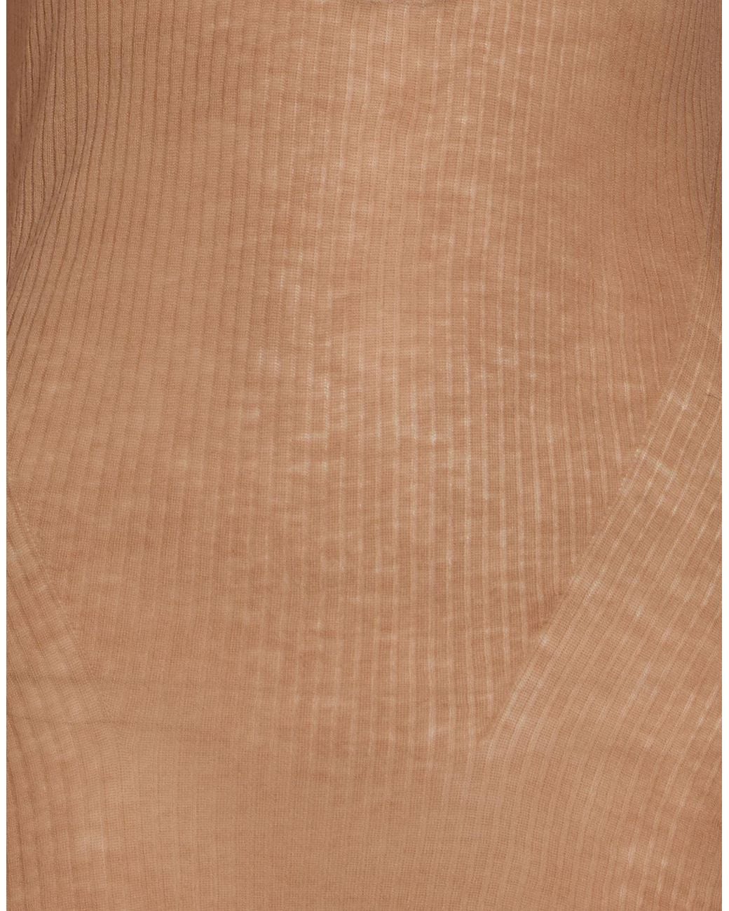 DES_PHEMMES Brown Sand Sweater Wool