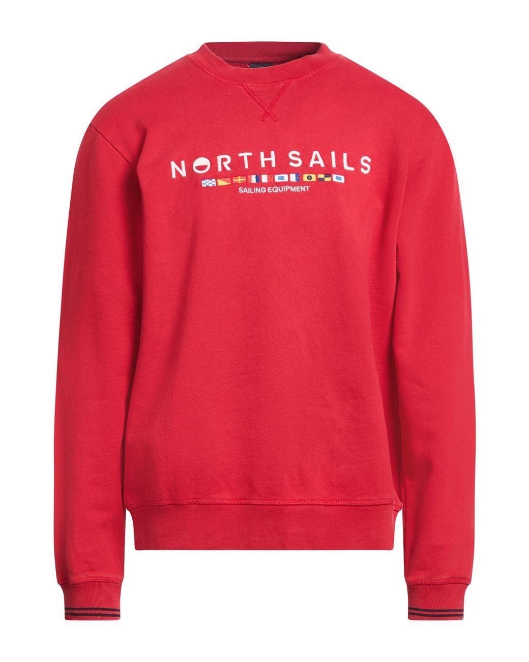 North Sails Red Sweatshirt Cotton for men