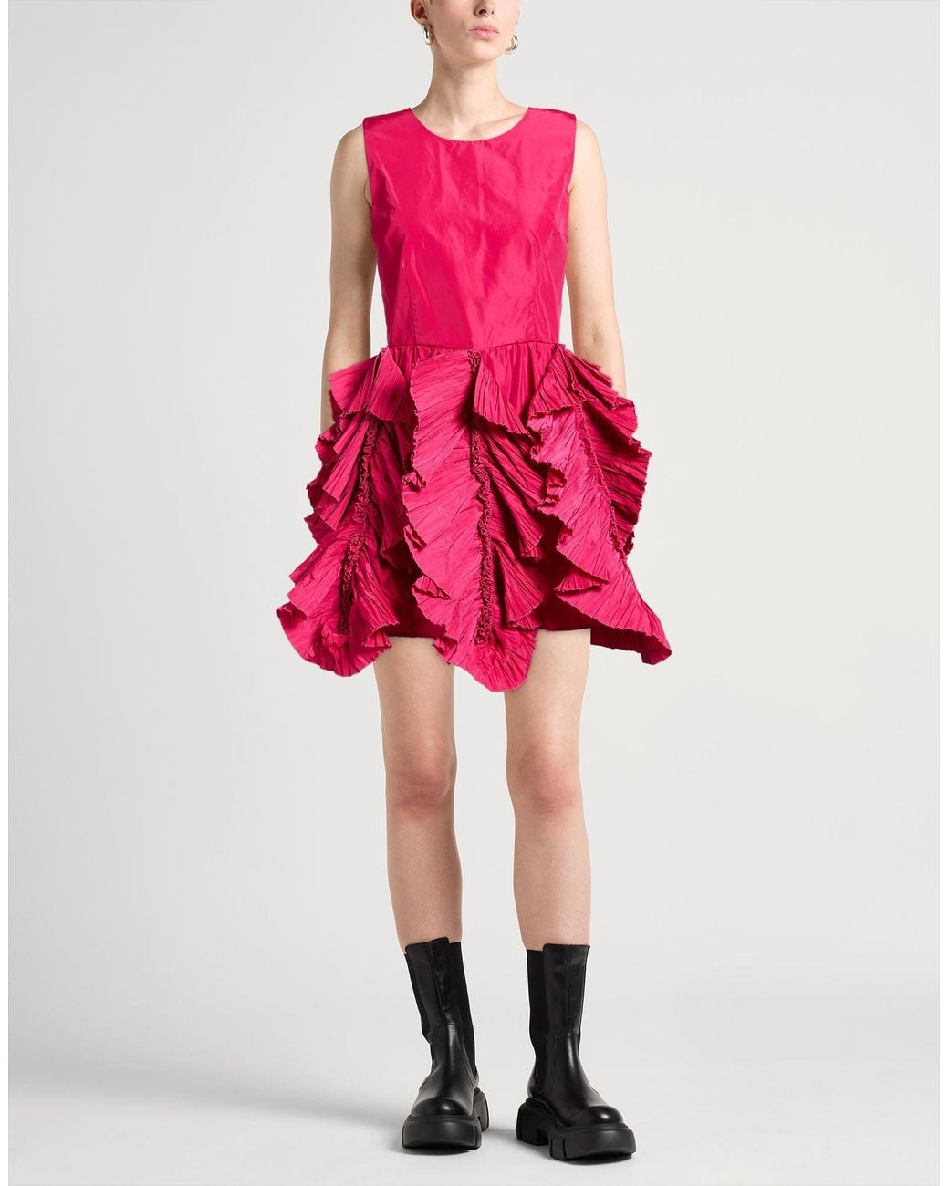 Suoli Pink Mini Dress Polyester