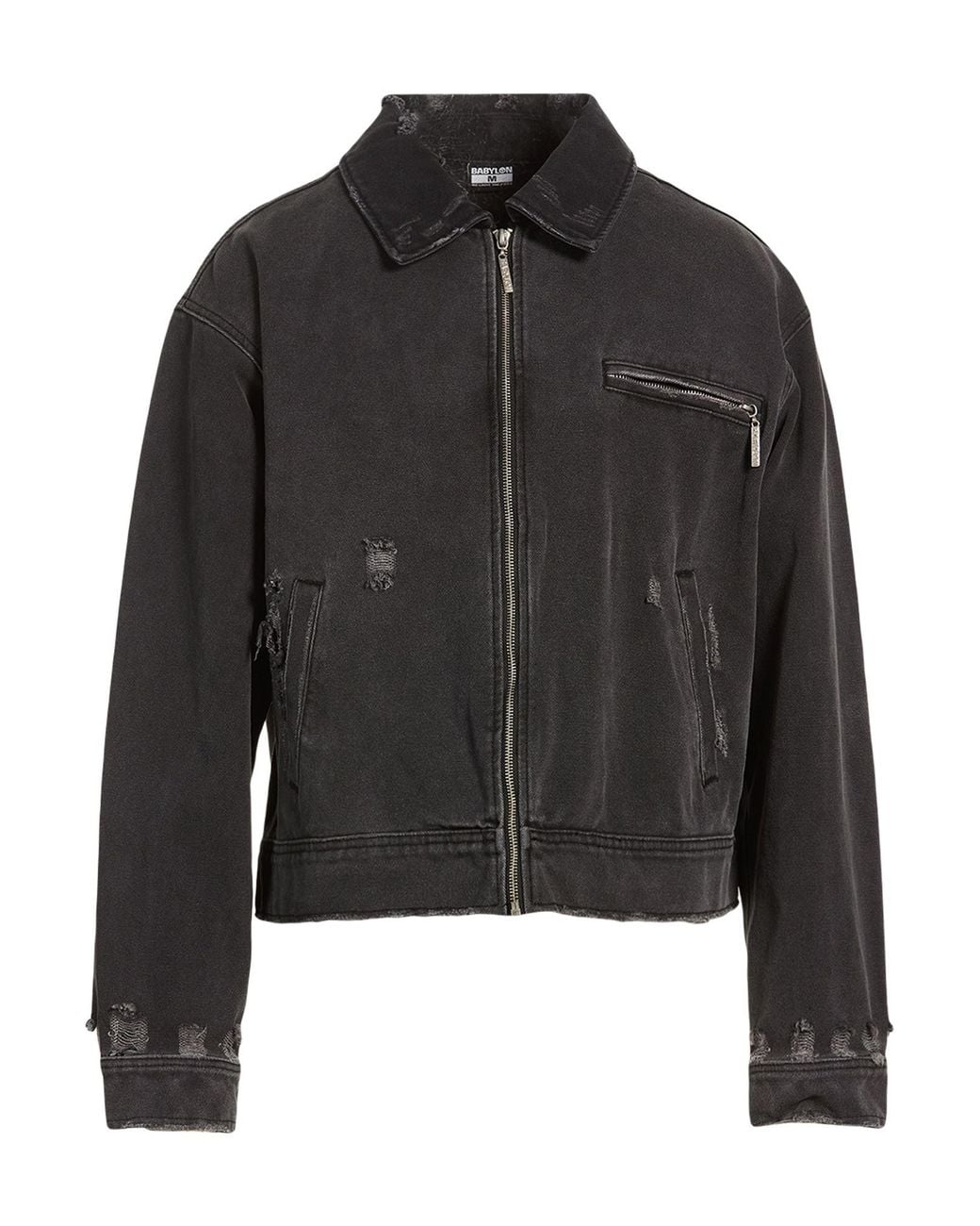 Chaqueta Vaquera Babylon LA de hombre de color Black