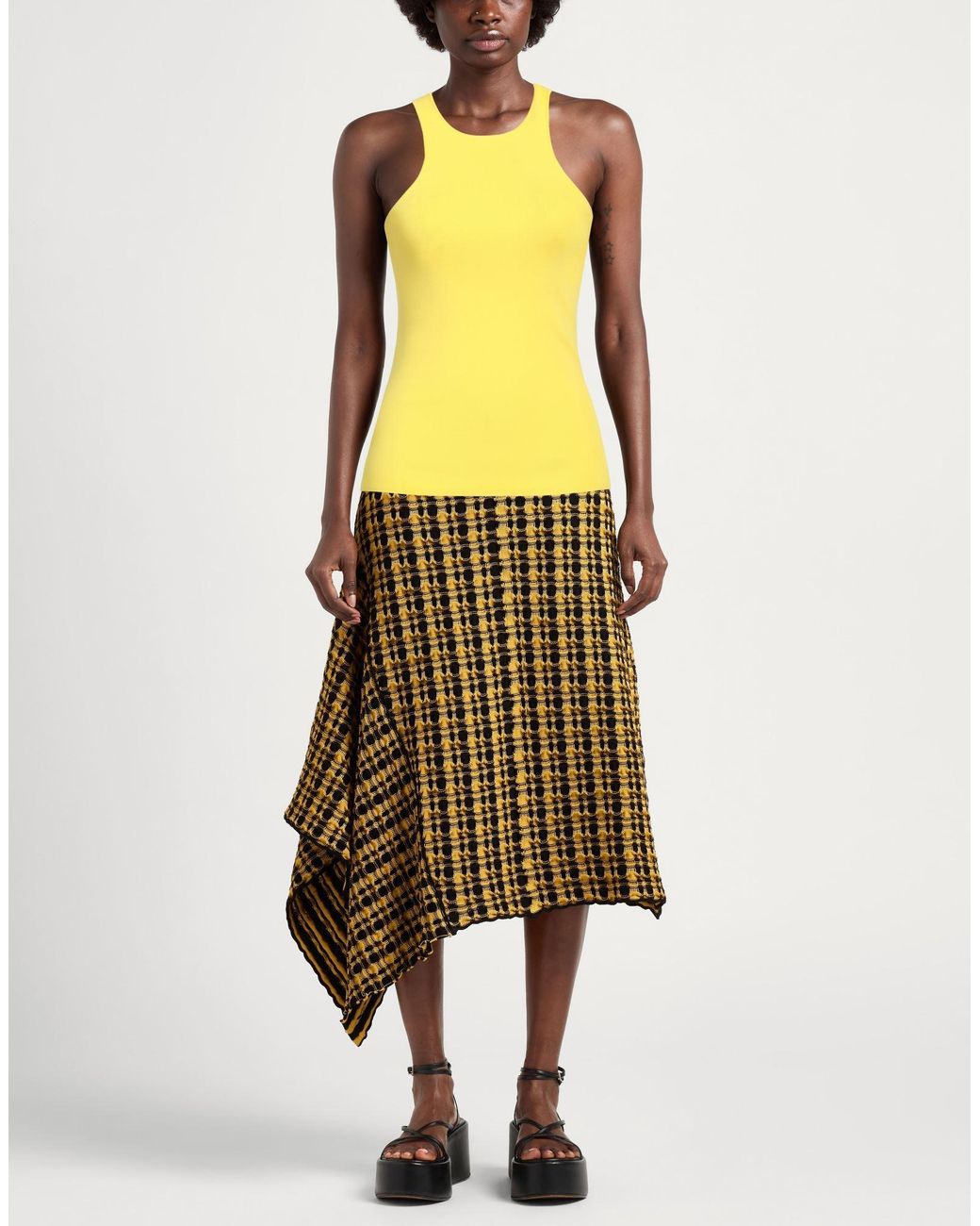 Patrizia Pepe Yellow Tank Tops