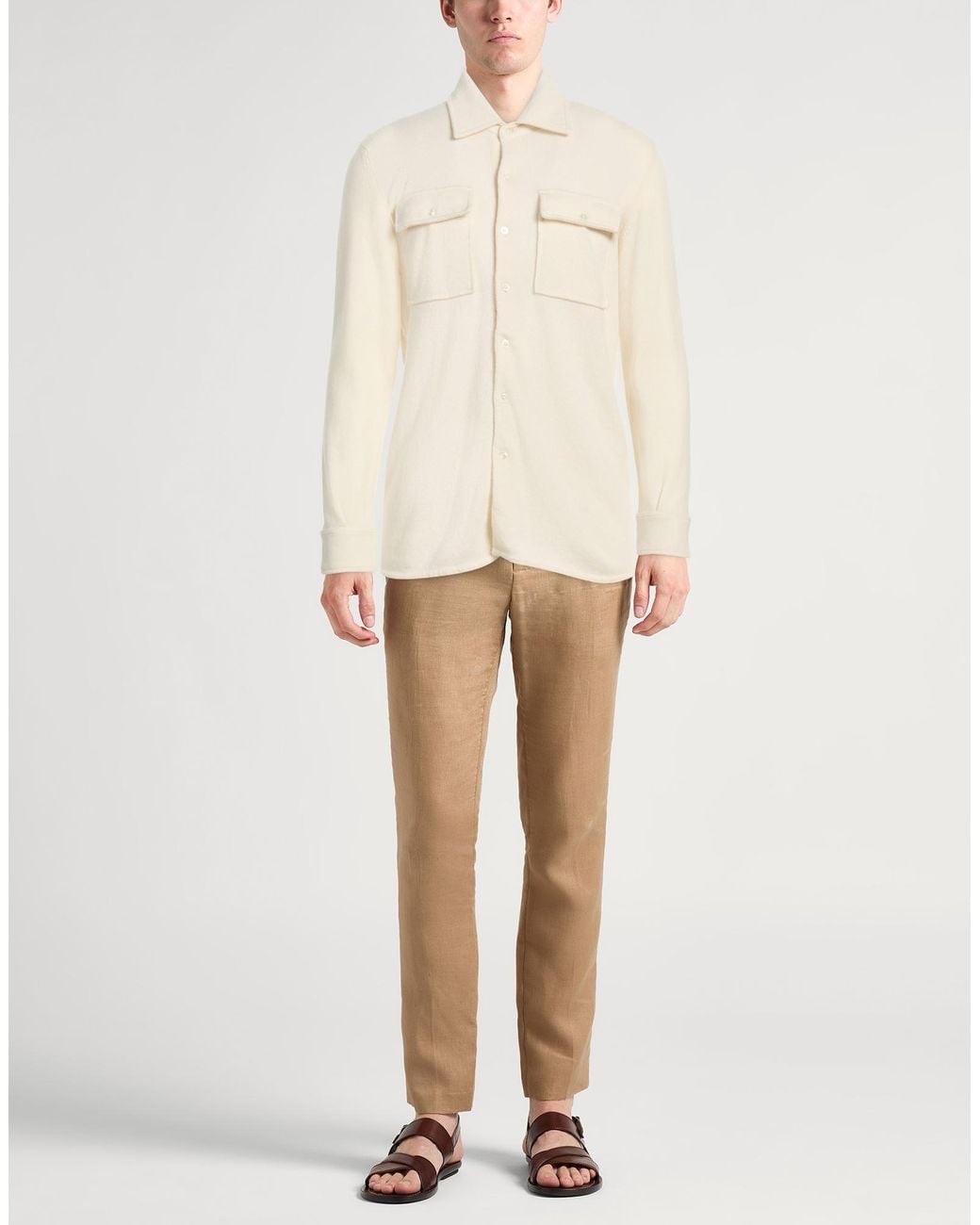 Camisa Fedeli de hombre de color White