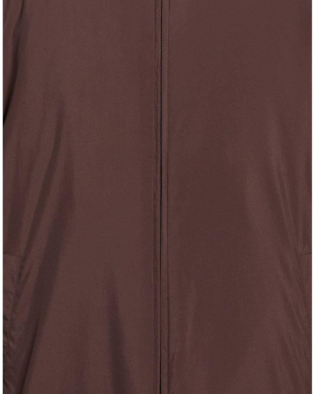 Fedeli Brown Jacket Polyester, Cashlama for men