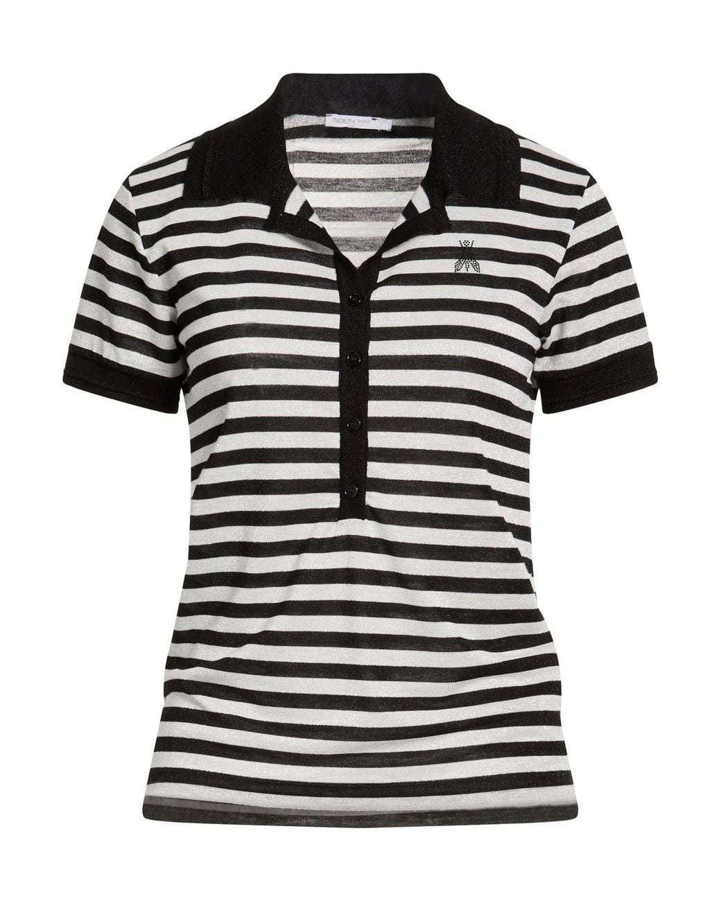 Patrizia Pepe Black Polo Shirts